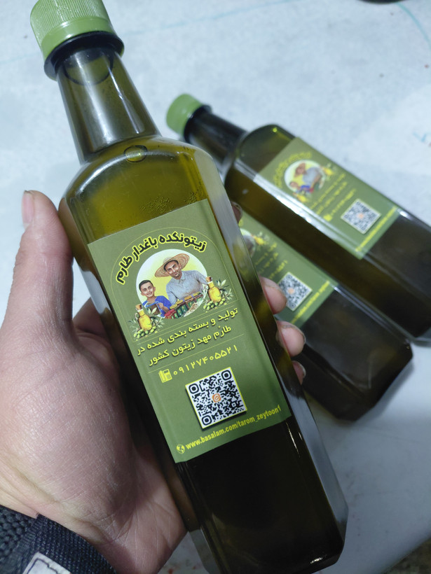 روغن زیتون فرابکر طارم آبانماهی صدرصد خالص